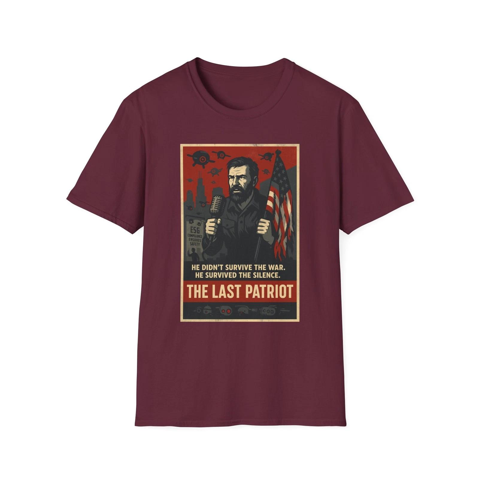 The Last PatrioT shirt, Anti-ESG Dystopia, Free Speech, Survive the Silence Art 3XL
The Last PatrioT shirt, Anti-ESG Dystopia, Free Speech, Survive the Silence Art 3XL
