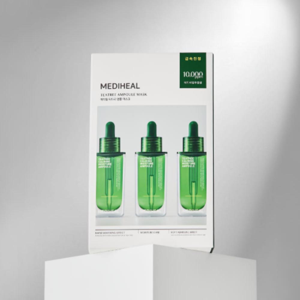 Mediheal Tea Tree Ampoule Mask 10-Pack High-Potency Soothing & Trouble Care Sheet Mask
Mediheal Tea Tree Ampoule Mask 10-Pack High-Potency Soothing & Trouble Care Sheet Mask
