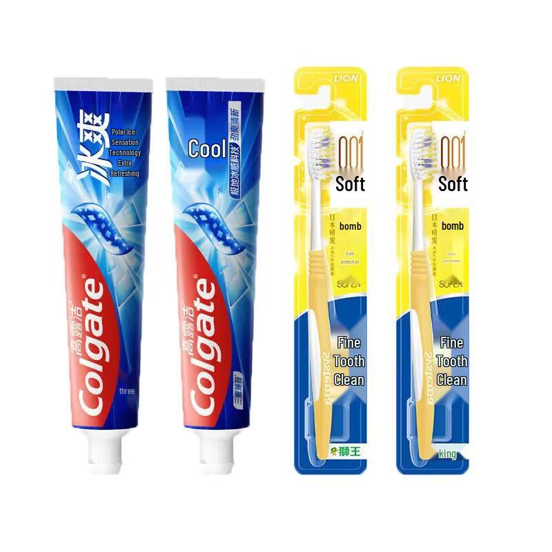 Colgate Triple Mint Toothpaste & Lion Toothbrush Set
Colgate Triple Mint Toothpaste & Lion Toothbrush Set