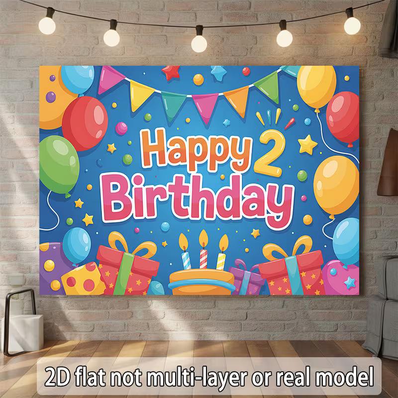 2D Cartoon Blue 2nd Birthday Backdrop Balloon & Confetti Background for Kids Birthday Party Photo Booth 47.2x31.5inch/120*80cm
2D Cartoon Blue 2nd Birthday Backdrop Balloon & Confetti Background for Kids Birthday Party Photo Booth 47.2x31.5inch/120*80cm