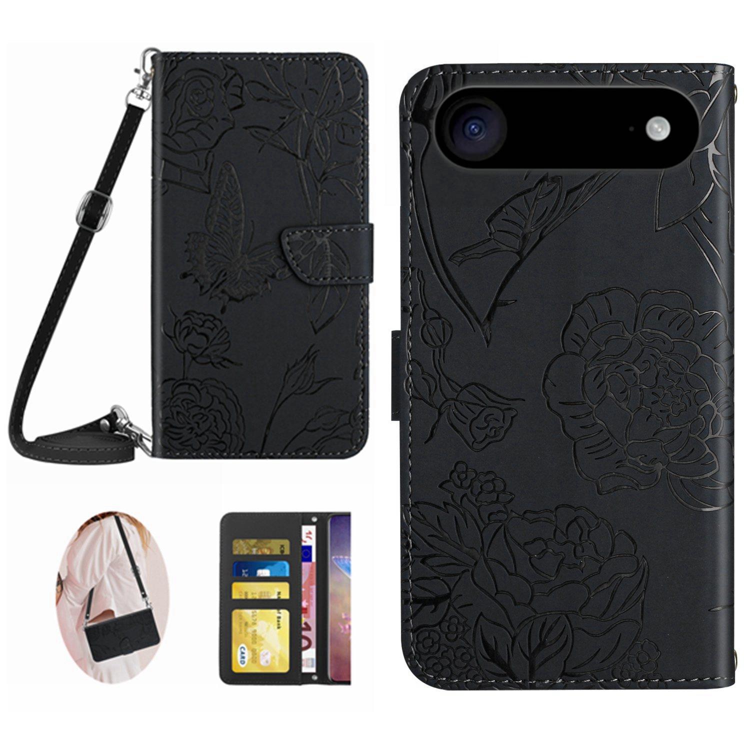 For iPhone Air Case Butterfly Flower Imprint Leather Phone Cover with Shoulder Strap A
For iPhone Air Case Butterfly Flower Imprint Leather Phone Cover with Shoulder Strap A