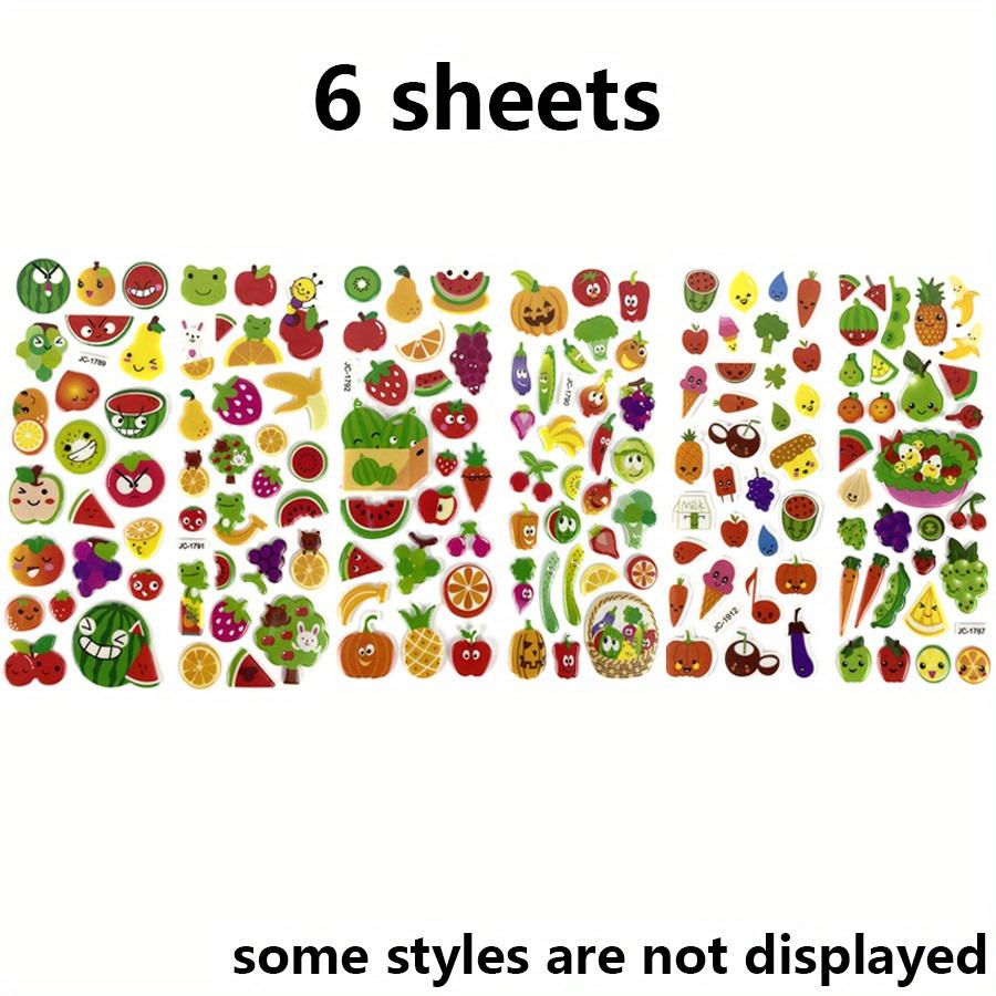 6 Sheets 3D Puffy Stickers Foam Vegetable Fruit Stickers Colored Sticker for Scrapbooking Teacher Reward Sticker DIY JXB
6 Sheets 3D Puffy Stickers Foam Vegetable Fruit Stickers Colored Sticker for Scrapbooking Teacher Reward Sticker DIY JXB