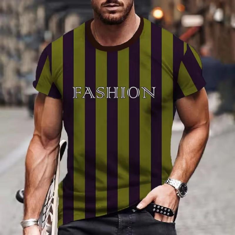 Полосатая футболка для мужчин с буквами и 3D-принтом, мужская одежда, свободная рубашка оверсайз, уличный тренд, повседневные футболки с короткими рукавами, топ 6XL
Полосатая футболка для мужчин с буквами и 3D-принтом, мужская одежда, свободная рубашка оверсайз, уличный тренд, повседневные футболки с короткими рукавами, топ 6XL