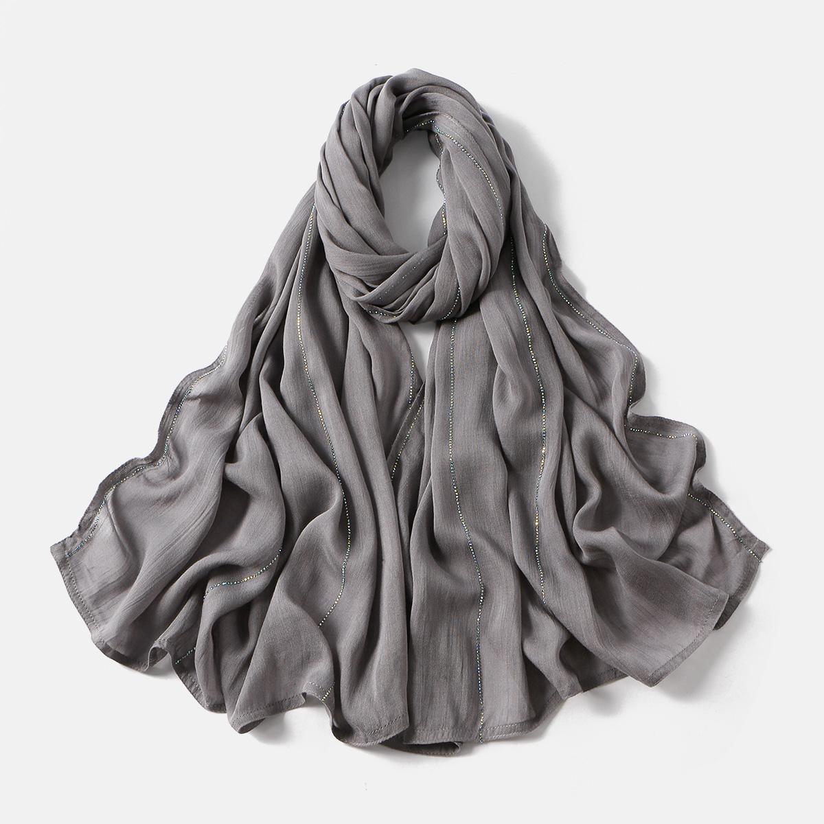 Glitter Sliver Wire Wide Side Muslim Hijab Shawl Soild Head Wraps Bandanas Bufanda Foulard Turbante Mujer Scarves 170*70Cm
Glitter Sliver Wire Wide Side Muslim Hijab Shawl Soild Head Wraps Bandanas Bufanda Foulard Turbante Mujer Scarves 170*70Cm