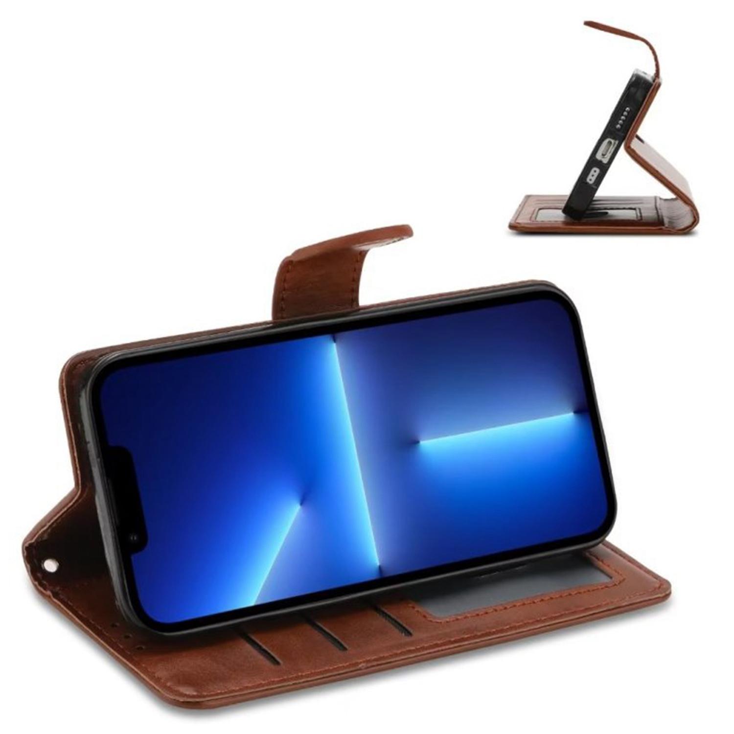 For iPhone 14 Pro Max 6.7 inch Anti-scratch Crazy Horse Texture PU Leather Phone Flip Wallet Case Foldable Stand Protective Mobile Phone Cover Brown
For iPhone 14 Pro Max 6.7 inch Anti-scratch Crazy Horse Texture PU Leather Phone Flip Wallet Case Foldable Stand Protective Mobile Phone Cover Brown