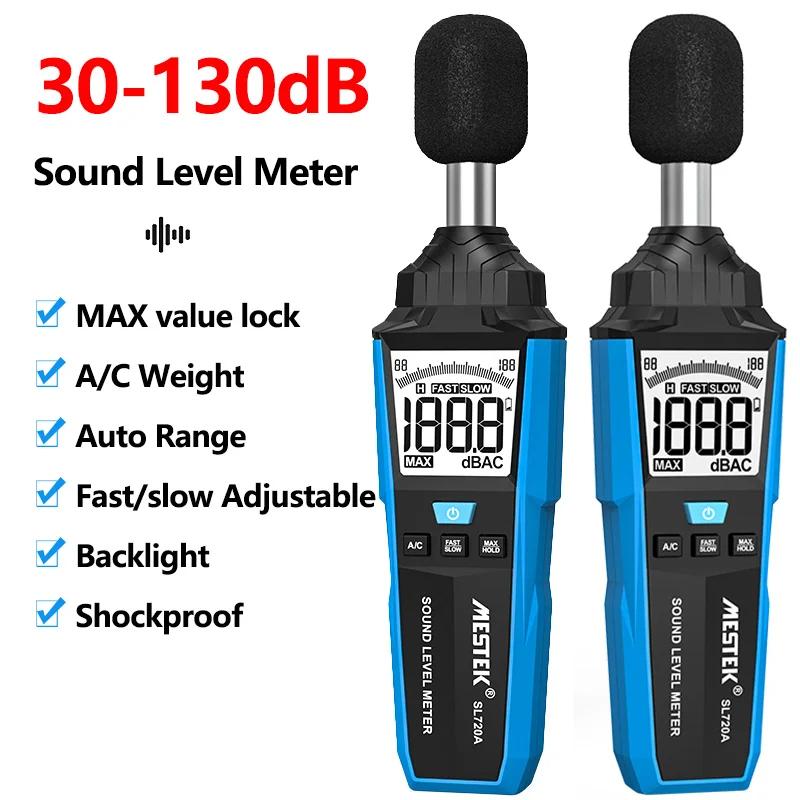 Sound Level Meter 30~130dB Decibels Noise Audio Measuring Max Value Data Hold A/C Weighting Fast/Slow Adjustable Noise Meter
Sound Level Meter 30~130dB Decibels Noise Audio Measuring Max Value Data Hold A/C Weighting Fast/Slow Adjustable Noise Meter