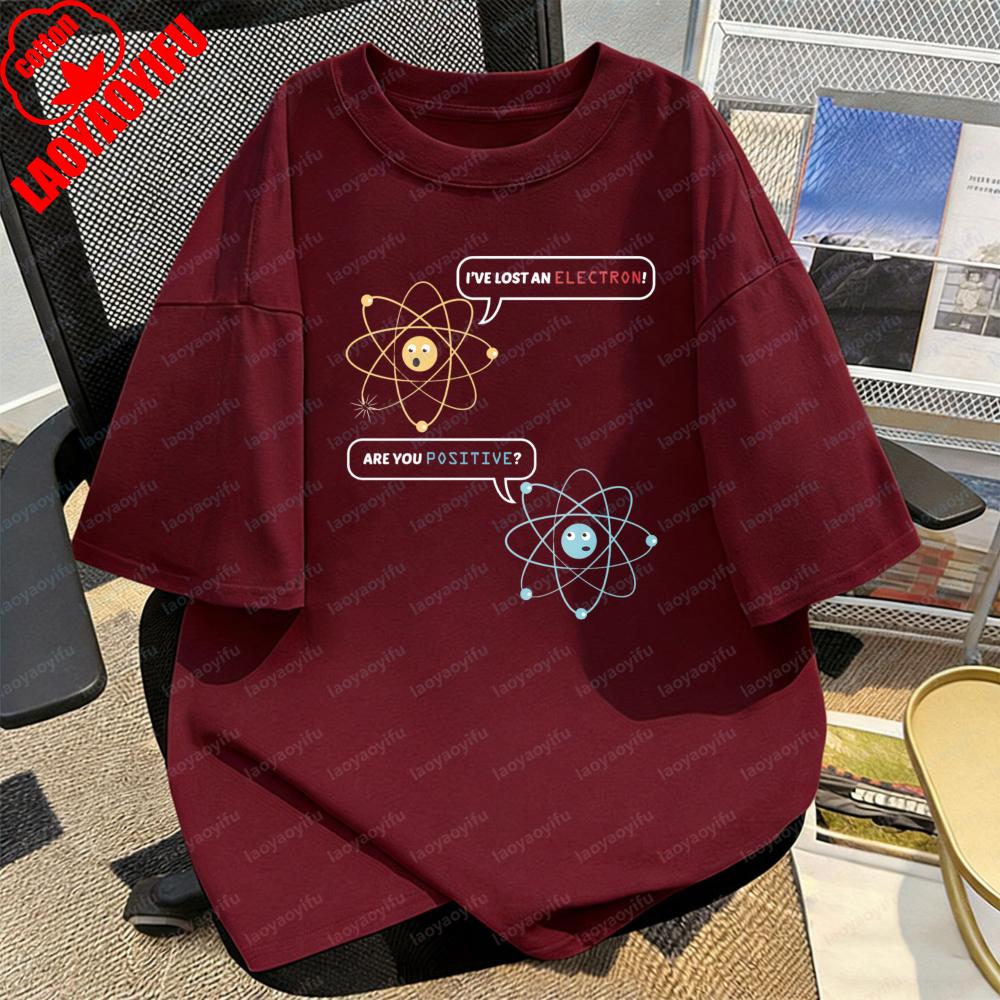Electron Atom Science Pun Print TShirt Engineering Student Casual Style Cotton Unisex Tee Trendy Funny Graphic Tops Ropa Hombre S
Electron Atom Science Pun Print TShirt Engineering Student Casual Style Cotton Unisex Tee Trendy Funny Graphic Tops Ropa Hombre S