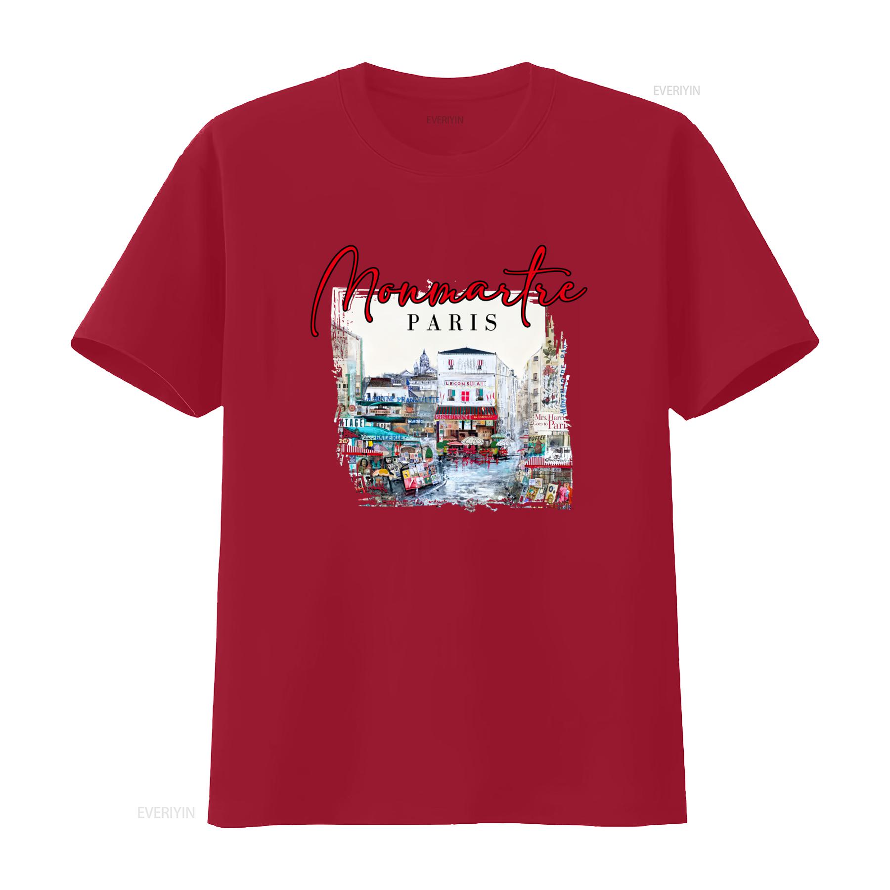 Montmartre Paris Travel Crewneck T shirt France with Parisian Street Art Print vintage Washed Soft Versatile Unisex fashion S
Montmartre Paris Travel Crewneck T shirt France with Parisian Street Art Print vintage Washed Soft Versatile Unisex fashion S