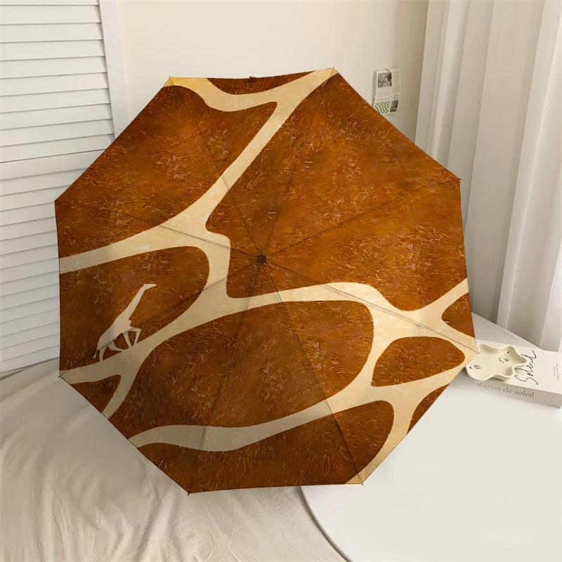 1pc Giraffe Print Automatic Open/Close Umbrella with Windproof, 8-Rib Sturdy Canopy, Durable Ribs, Fashionable Design1146A
1pc Giraffe Print Automatic Open/Close Umbrella with Windproof, 8-Rib Sturdy Canopy, Durable Ribs, Fashionable Design1146A