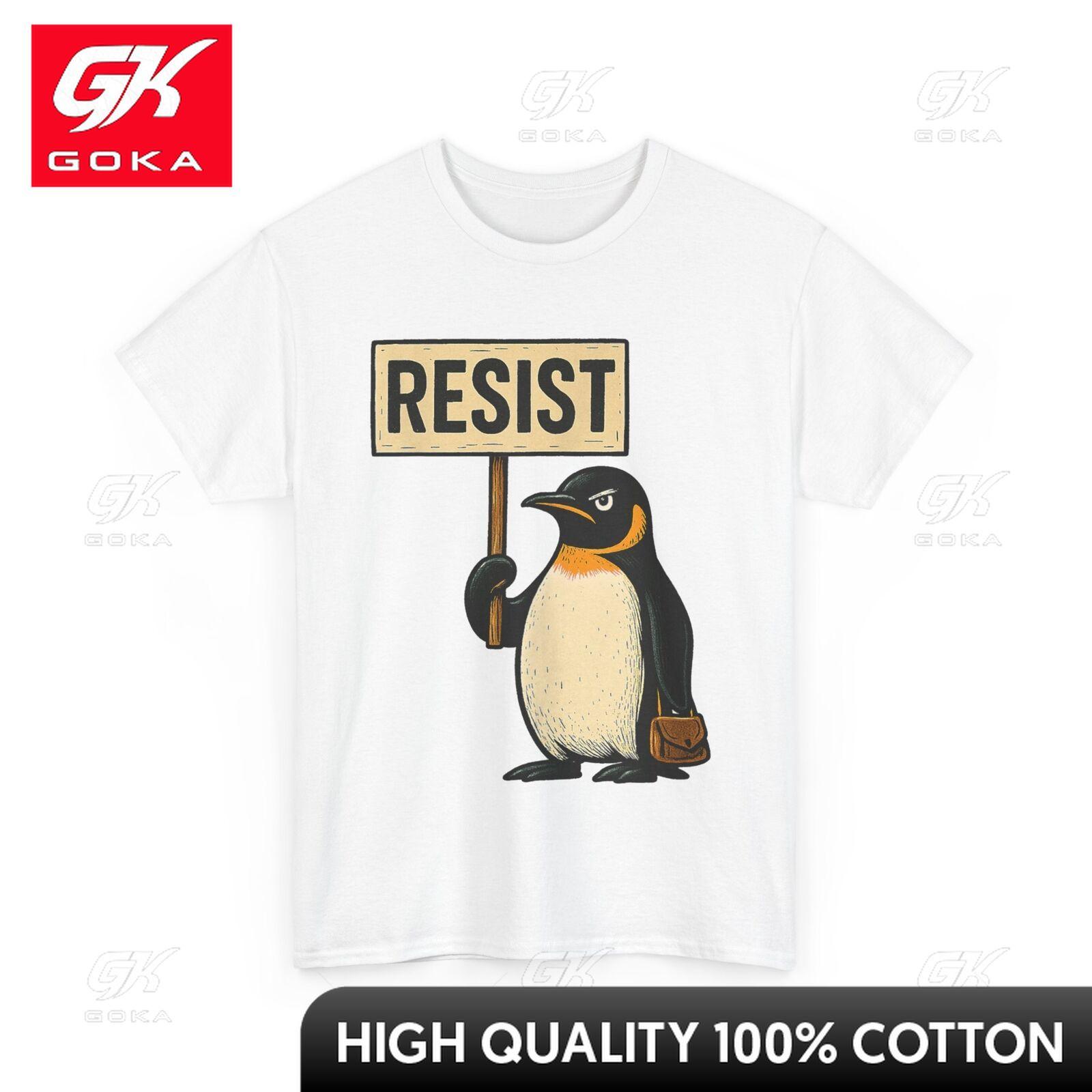 Penguin Resist Tshirt Penguin Playful Soft Cotton Printed Casual Tee for Summer S
Penguin Resist Tshirt Penguin Playful Soft Cotton Printed Casual Tee for Summer S