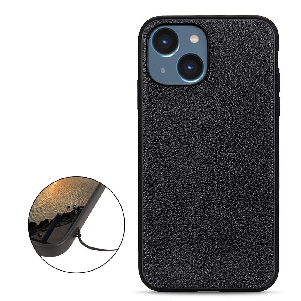 Litchi Texture Phone Case for iPhone 15,Genuine Cow Leather+PC+TPU Anti-Scratch Hybrid Cover Black
Litchi Texture Phone Case for iPhone 15,Genuine Cow Leather+PC+TPU Anti-Scratch Hybrid Cover Black