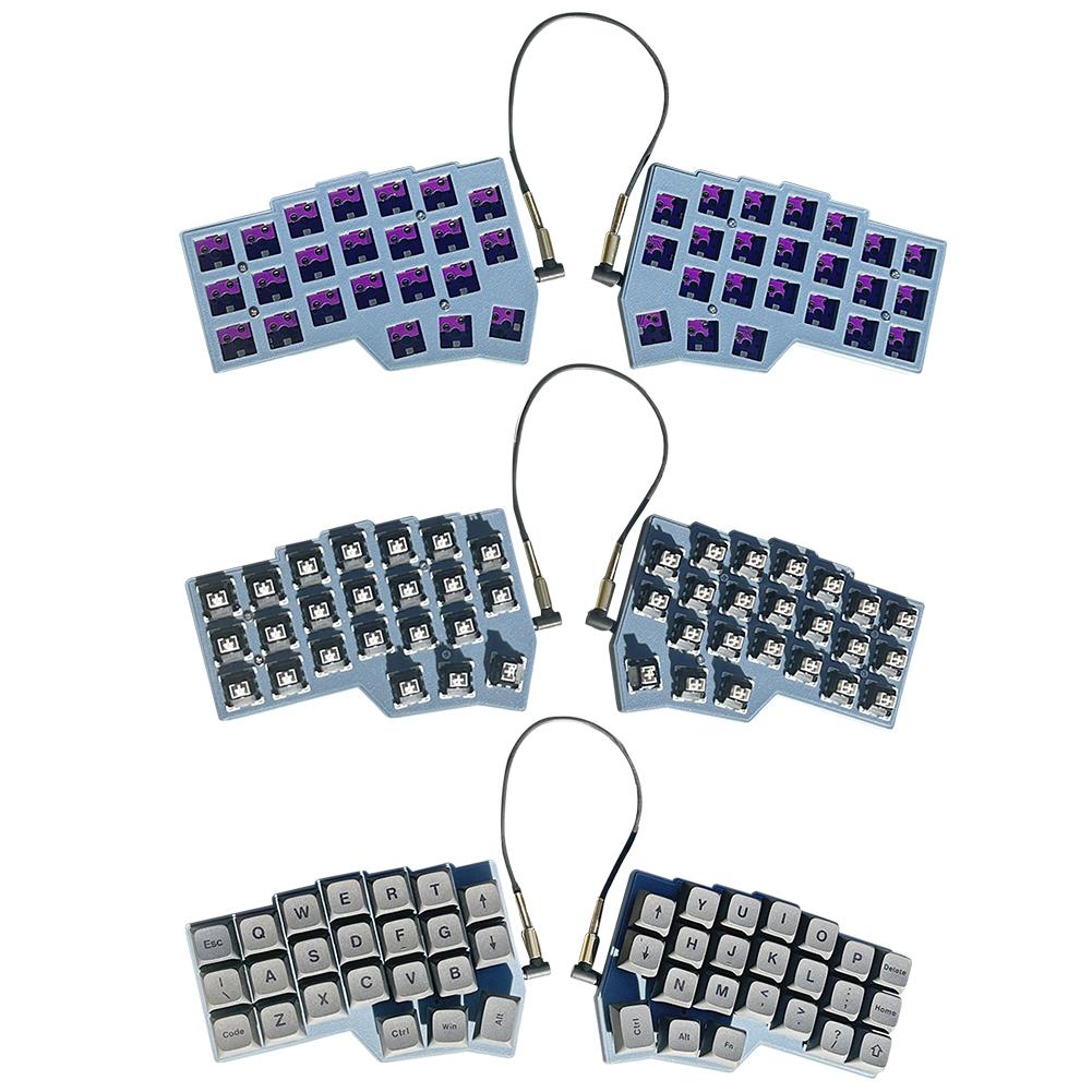 Split Keyboard Wired Gaming Keyboard Hot Swap Split-layout Keyboard Support QMK/VIAL Customized PC Gamer Accessories
Split Keyboard Wired Gaming Keyboard Hot Swap Split-layout Keyboard Support QMK/VIAL Customized PC Gamer Accessories
