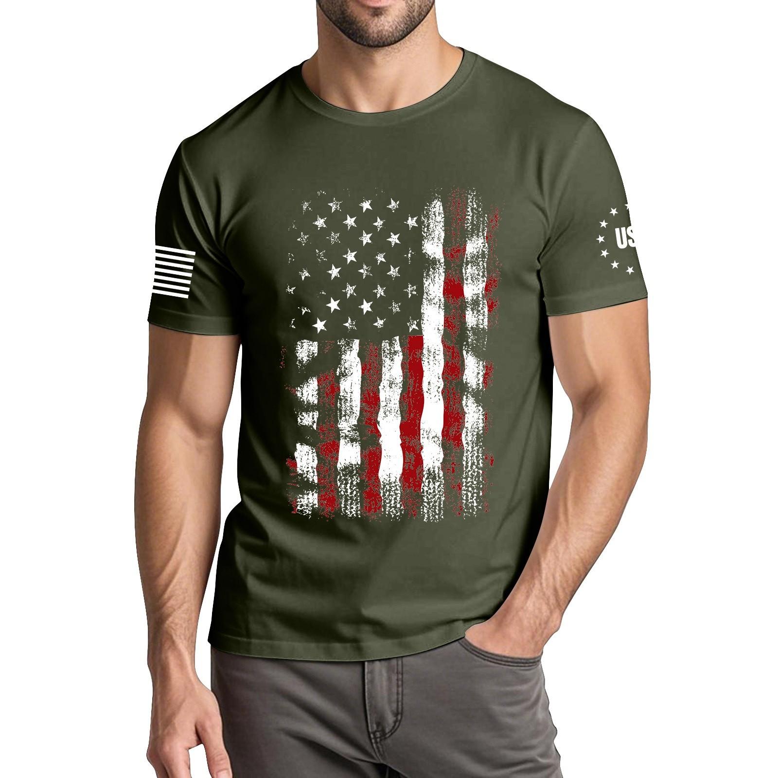 Мужская модная повседневная футболка с круглым вырезом и коротким рукавом с принтом «День независимости» XL
Мужская модная повседневная футболка с круглым вырезом и коротким рукавом с принтом «День независимости» XL