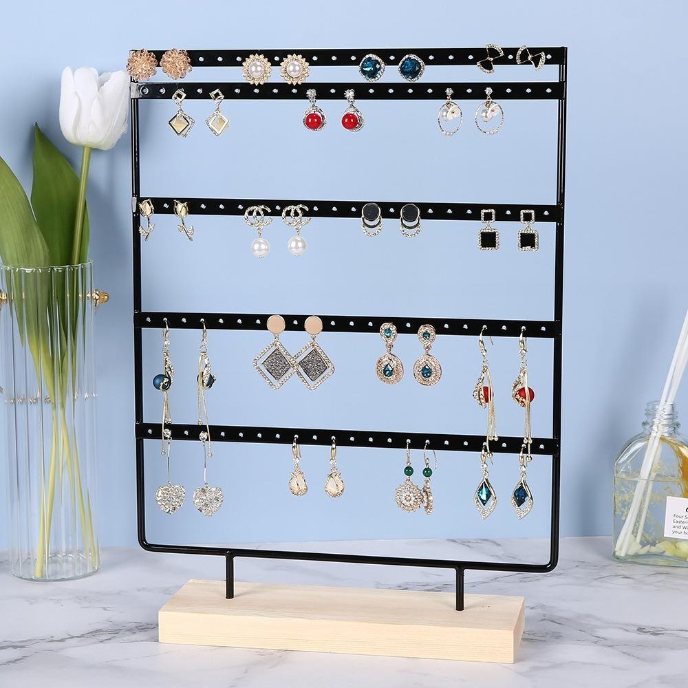 Metal Jewelry Storage Rack 5-Tiers Jewelry Organizer Earring Display Holder Home Organization білий
Metal Jewelry Storage Rack 5-Tiers Jewelry Organizer Earring Display Holder Home Organization білий