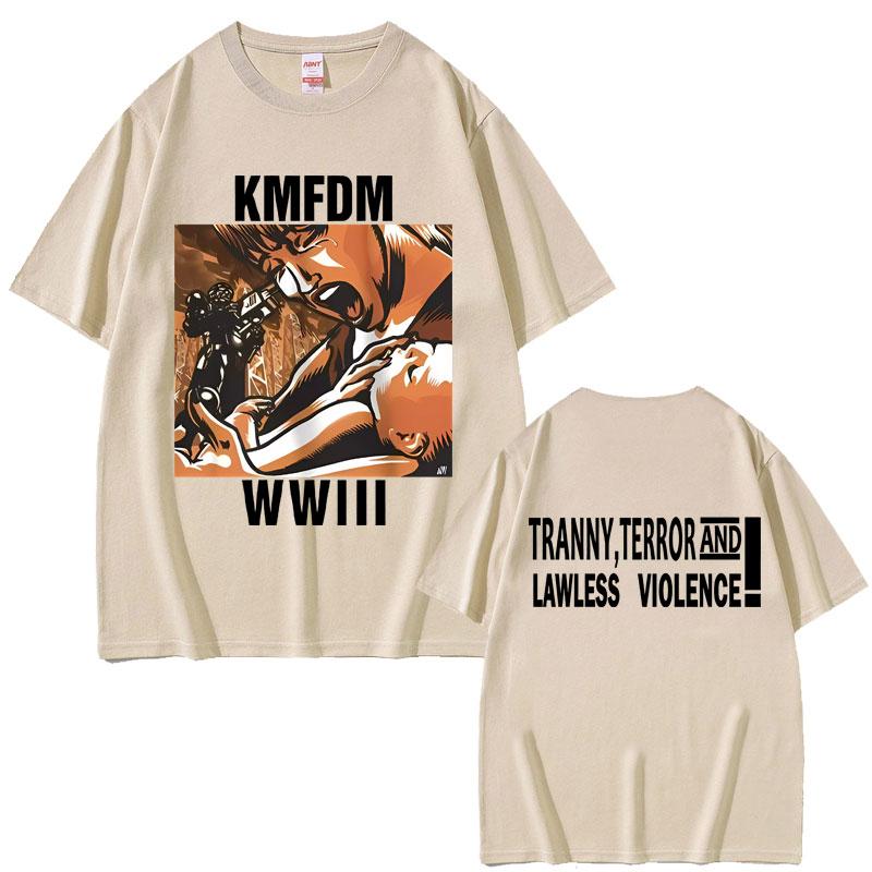2025Summer Hardcore Alternative Rock Kmfdm Wwiii Tranny Terror and Lawless Violence Graphic Men Women Vintage Oversized T Shirts 4XL
2025Summer Hardcore Alternative Rock Kmfdm Wwiii Tranny Terror and Lawless Violence Graphic Men Women Vintage Oversized T Shirts 4XL