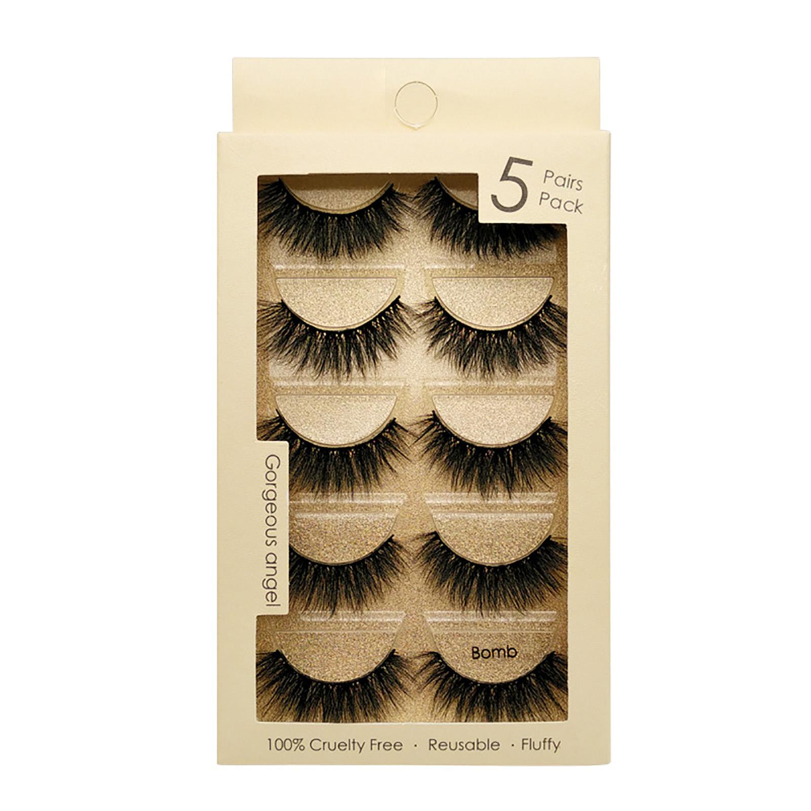 5 Pair False Eyelash Slender Soft Cotton Thread Stem 3D Mink Fake Eyelashes for Makeup
5 Pair False Eyelash Slender Soft Cotton Thread Stem 3D Mink Fake Eyelashes for Makeup