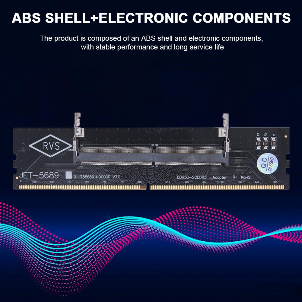 DDR5 Laptop To Desktop Memory RAM Connector Adapter SO-DIMM To PC DIMM Adapter Card синій
DDR5 Laptop To Desktop Memory RAM Connector Adapter SO-DIMM To PC DIMM Adapter Card синій