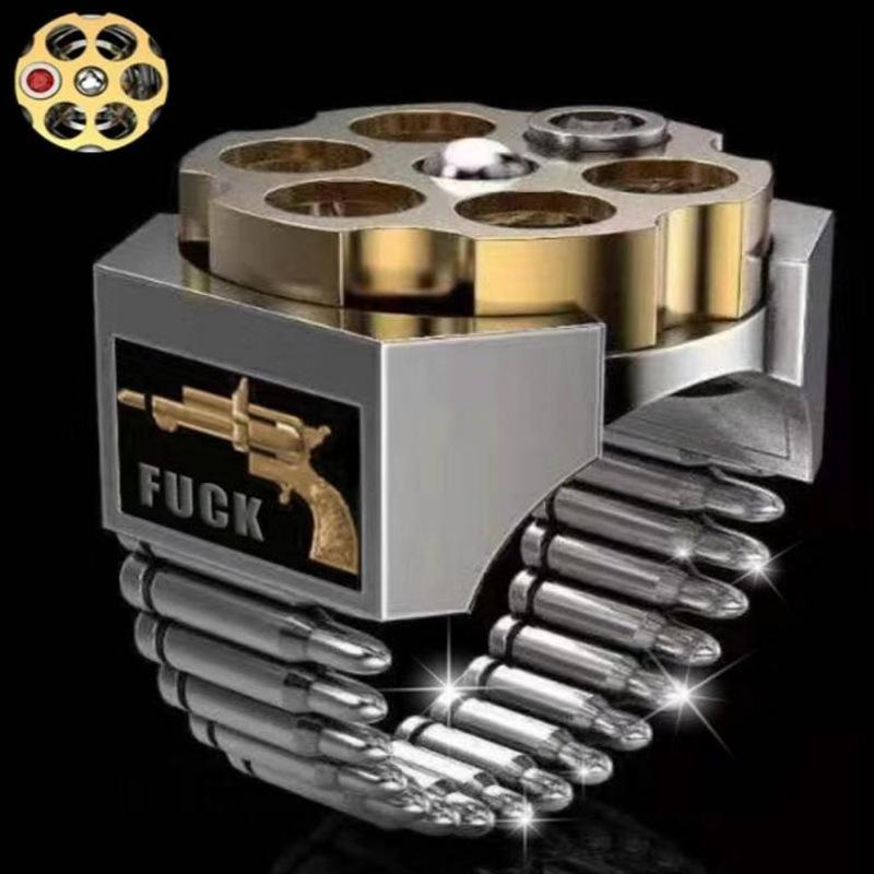 Креативная русская рулетка в форме пули кольцо в стиле панк двухцветная гальваническая рука
Креативная русская рулетка в форме пули кольцо в стиле панк двухцветная гальваническая рука