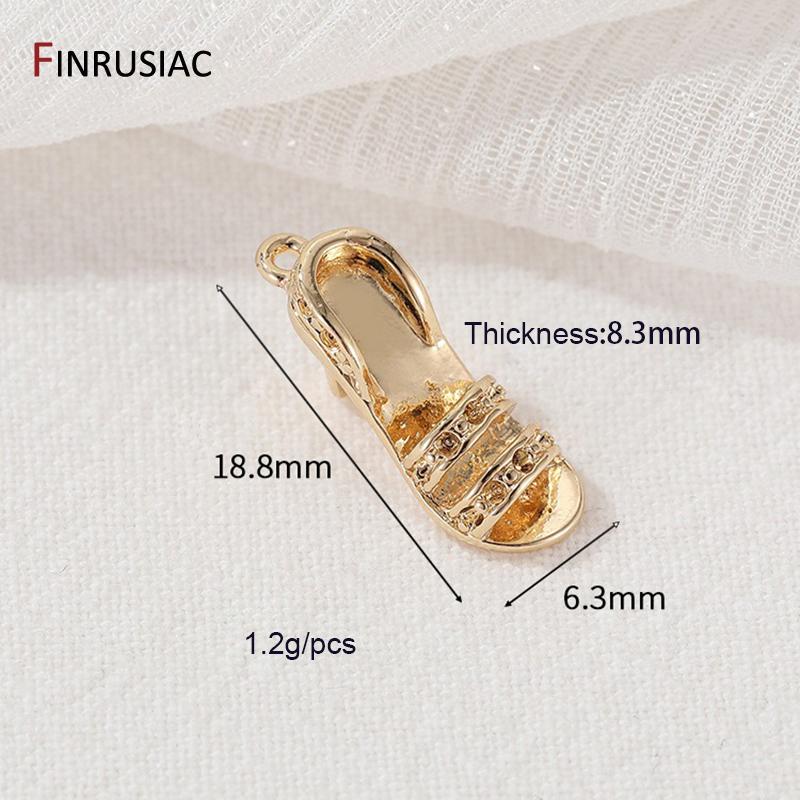 14K Gold Plated Brass Slippers High-Heeled Sandals Shoes Charms Pendants,Long Boot Charm for DIY Necklace Making Supplies 1 piece
14K Gold Plated Brass Slippers High-Heeled Sandals Shoes Charms Pendants,Long Boot Charm for DIY Necklace Making Supplies 1 piece