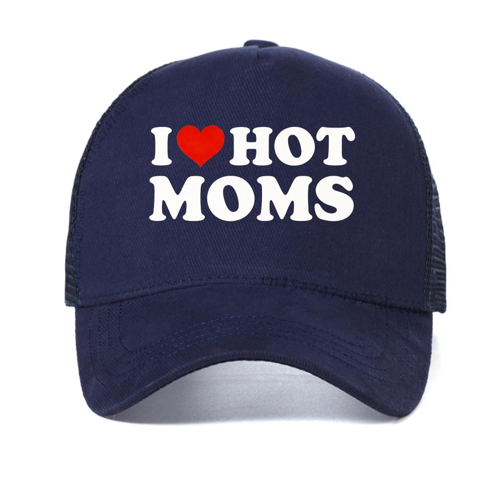 I Love Hot Moms Women baseball cap Hip Hop Style Funny Red Heart Love Moms Printed snapback hats adjustable mesh trucker hat Adjustable темно-синього кольору
I Love Hot Moms Women baseball cap Hip Hop Style Funny Red Heart Love Moms Printed snapback hats adjustable mesh trucker hat Adjustable темно-синього кольору