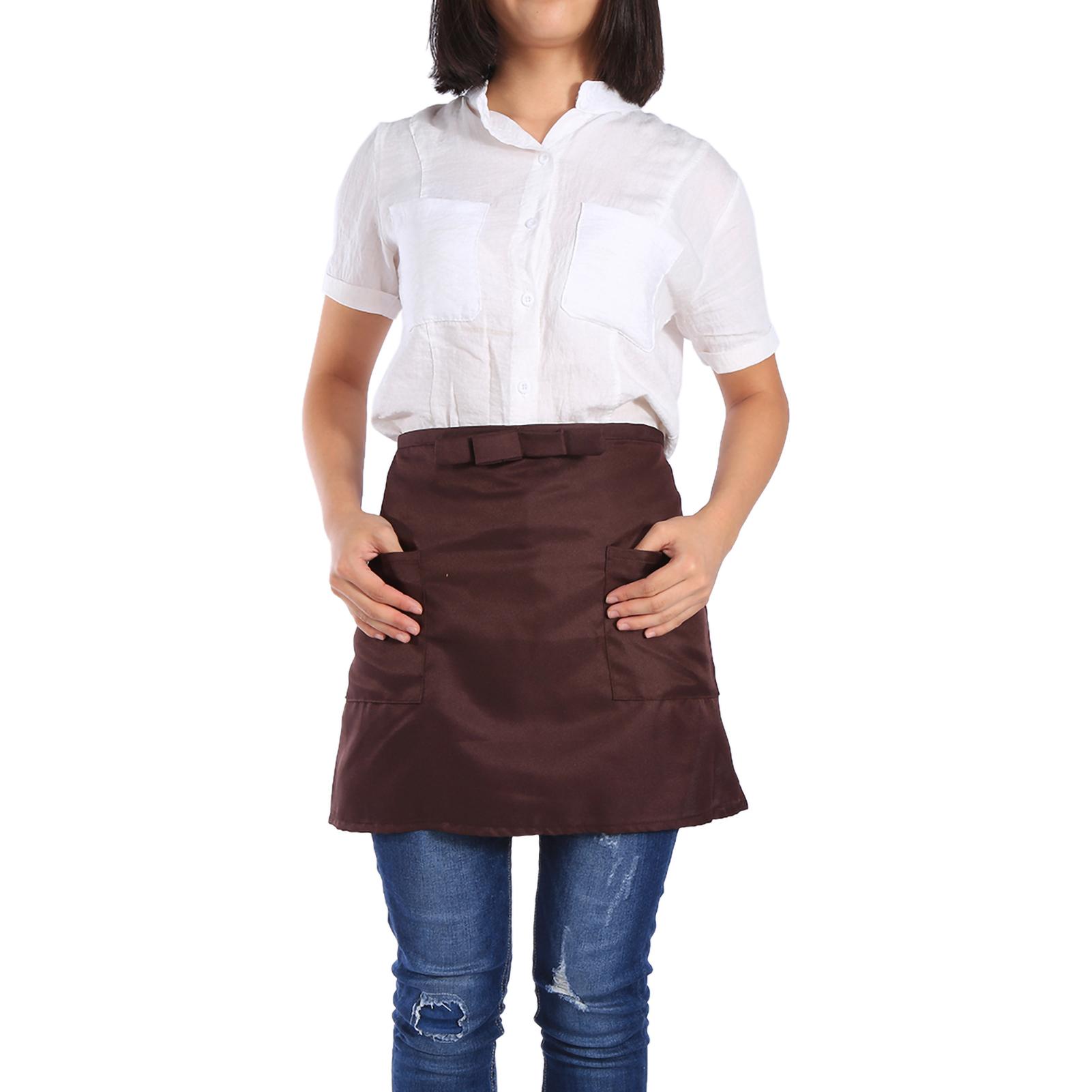 7 Solid Colors Half Length Polyerter Apron Unisex Bowknot type With Pockets For Waiter Waitress Brown
7 Solid Colors Half Length Polyerter Apron Unisex Bowknot type With Pockets For Waiter Waitress Brown