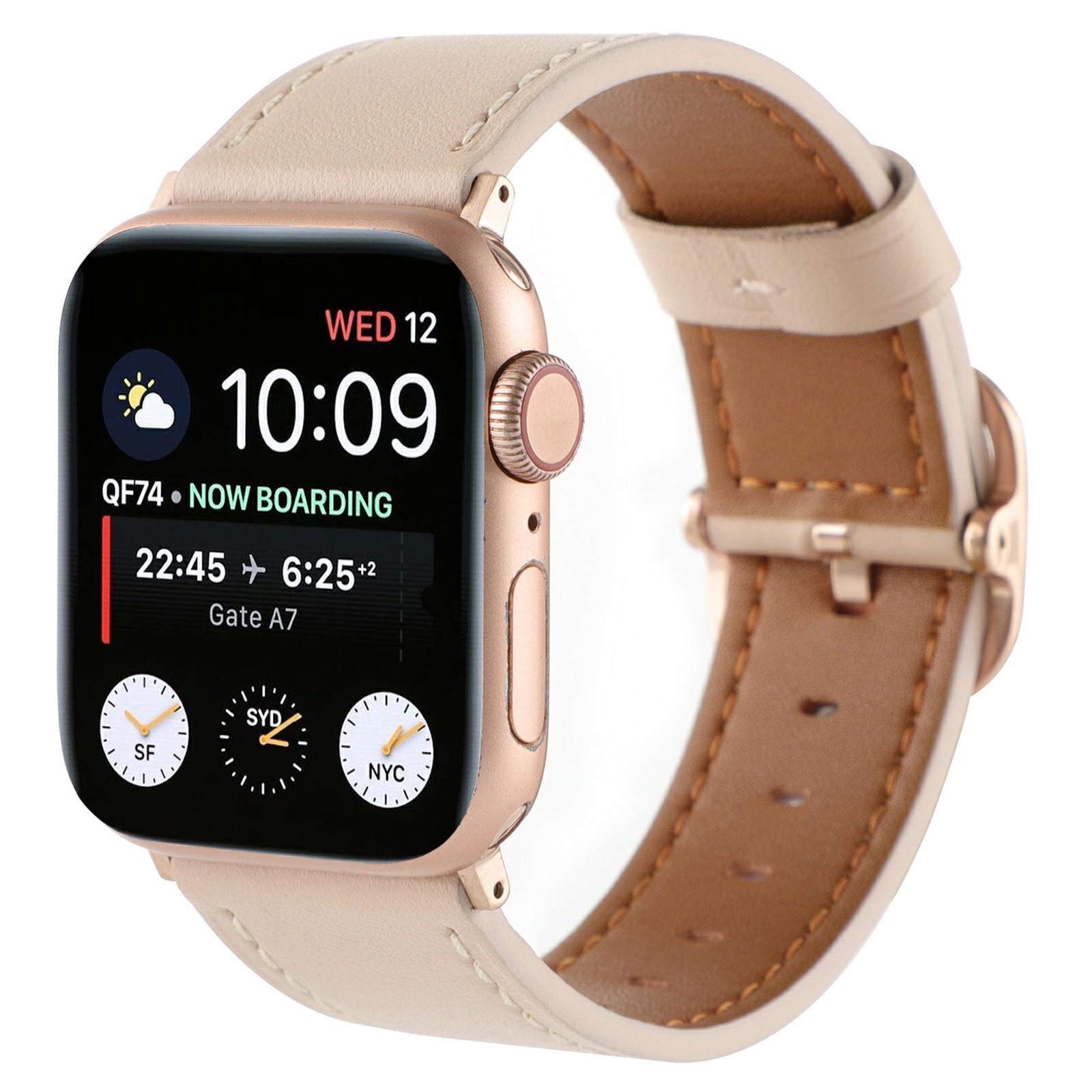 Genuine Cow Leather Strap for Apple Watch Series 10 42mm/Series 9 8 7 41mm/SE (2023) SE (2022) SE 6 5 4 40mm/3 2 1 38mm Band Brown
Genuine Cow Leather Strap for Apple Watch Series 10 42mm/Series 9 8 7 41mm/SE (2023) SE (2022) SE 6 5 4 40mm/3 2 1 38mm Band Brown