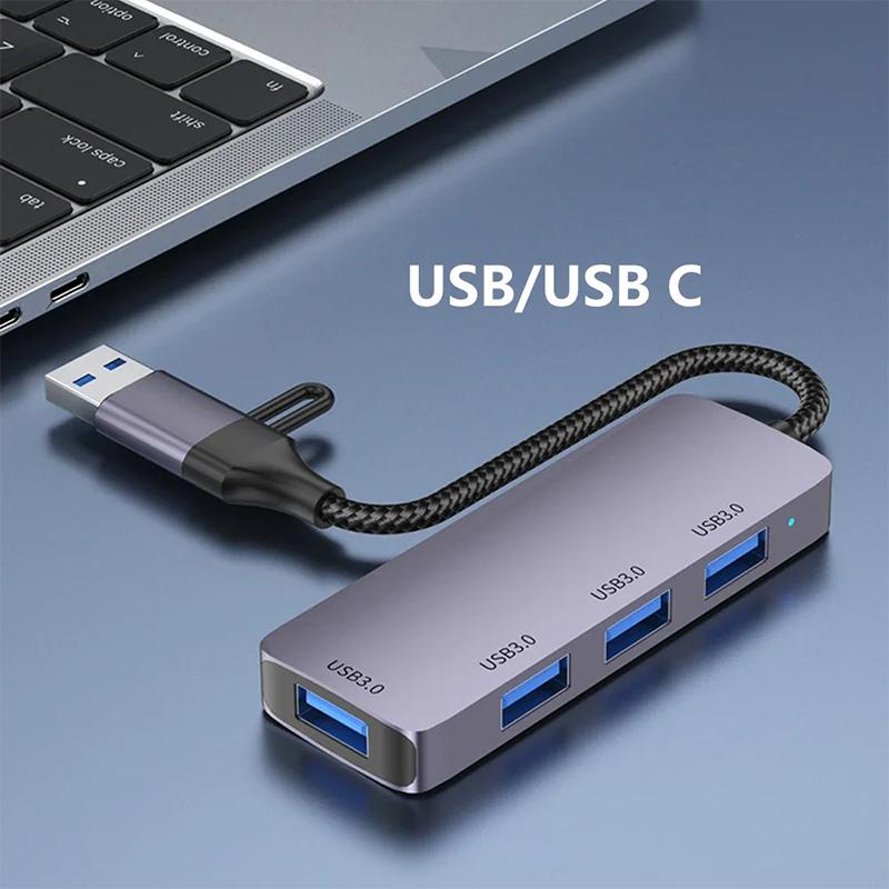 T203 USB+Type-C 3.0 Converter Hub 5Gbps USB 3.0 Data Transfer Adapter for Laptop Tablet As Shown A
T203 USB+Type-C 3.0 Converter Hub 5Gbps USB 3.0 Data Transfer Adapter for Laptop Tablet As Shown A