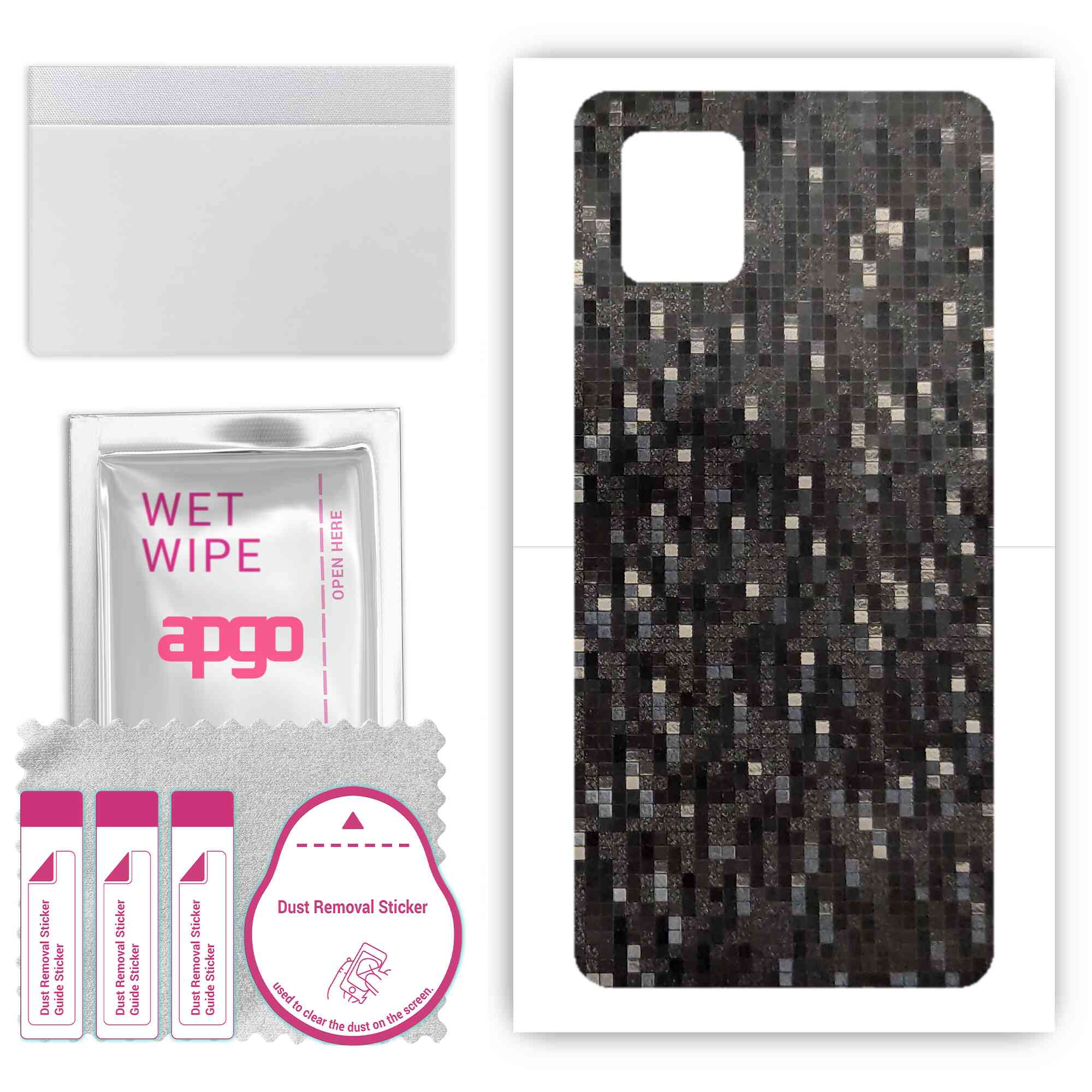 Apgo Protective Skin Sticker для задньої панелі, сумісної з Samsung Galaxy Note 10 Lite, Wrap Film, Foil, Vinyl - Pattern Carbon Black Pixel
Apgo Protective Skin Sticker для задньої панелі, сумісної з Samsung Galaxy Note 10 Lite, Wrap Film, Foil, Vinyl - Pattern Carbon Black Pixel