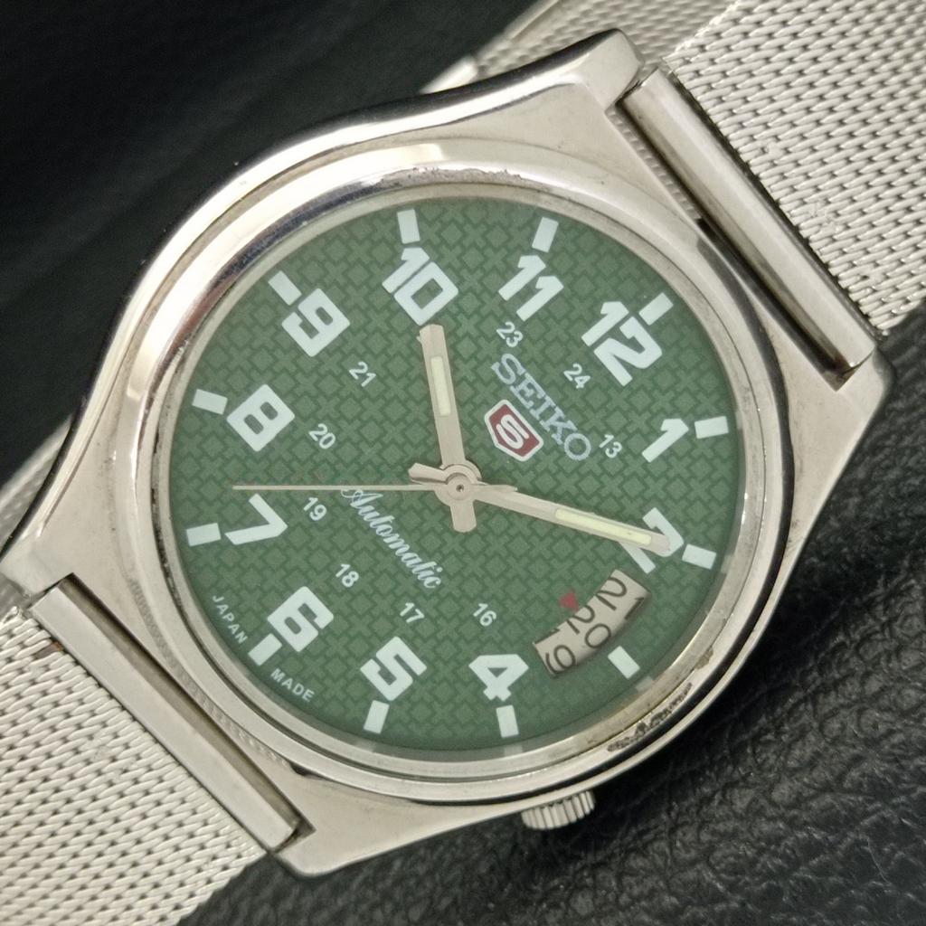 Б/У винтажные мужские часы SEIKO 5 AUTOMATIC JAPAN с датой и зеленым циферблатом a434207-2 R120-a434207
Б/У винтажные мужские часы SEIKO 5 AUTOMATIC JAPAN с датой и зеленым циферблатом a434207-2 R120-a434207