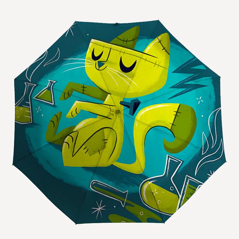 1pc Zombie Cat Auto Open/Close Umbrella - Compact Travel Umbrella, 8-Rib Heavy-Duty Construction, Ideal Gift, 28027
1pc Zombie Cat Auto Open/Close Umbrella - Compact Travel Umbrella, 8-Rib Heavy-Duty Construction, Ideal Gift, 28027