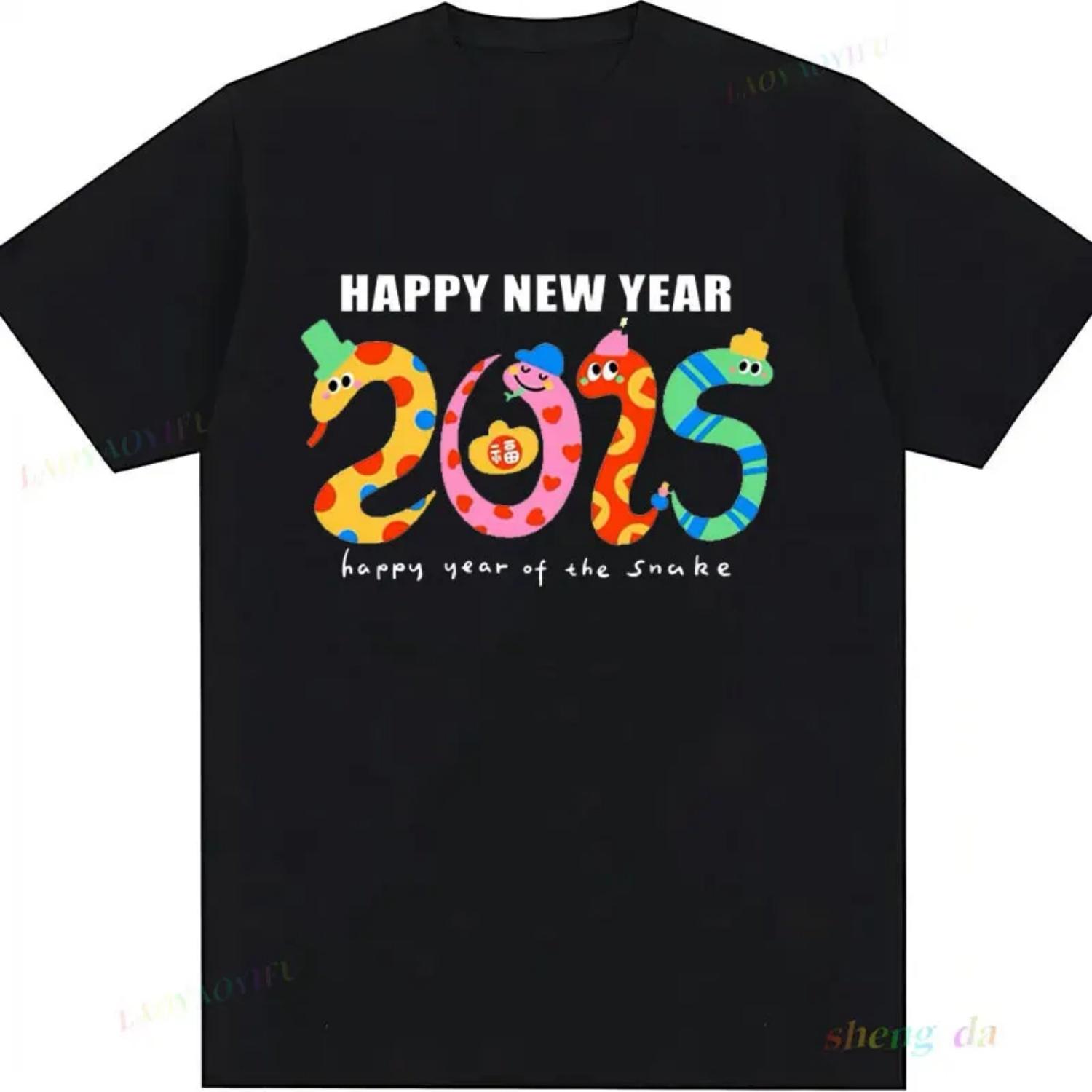 Hot Selling Happy New Year 2025 Snake Happy Lunar New Years T-Shirt New Style O-collar Graphic Tee Top Men Women Clothing XXXXXL чорний
Hot Selling Happy New Year 2025 Snake Happy Lunar New Years T-Shirt New Style O-collar Graphic Tee Top Men Women Clothing XXXXXL чорний