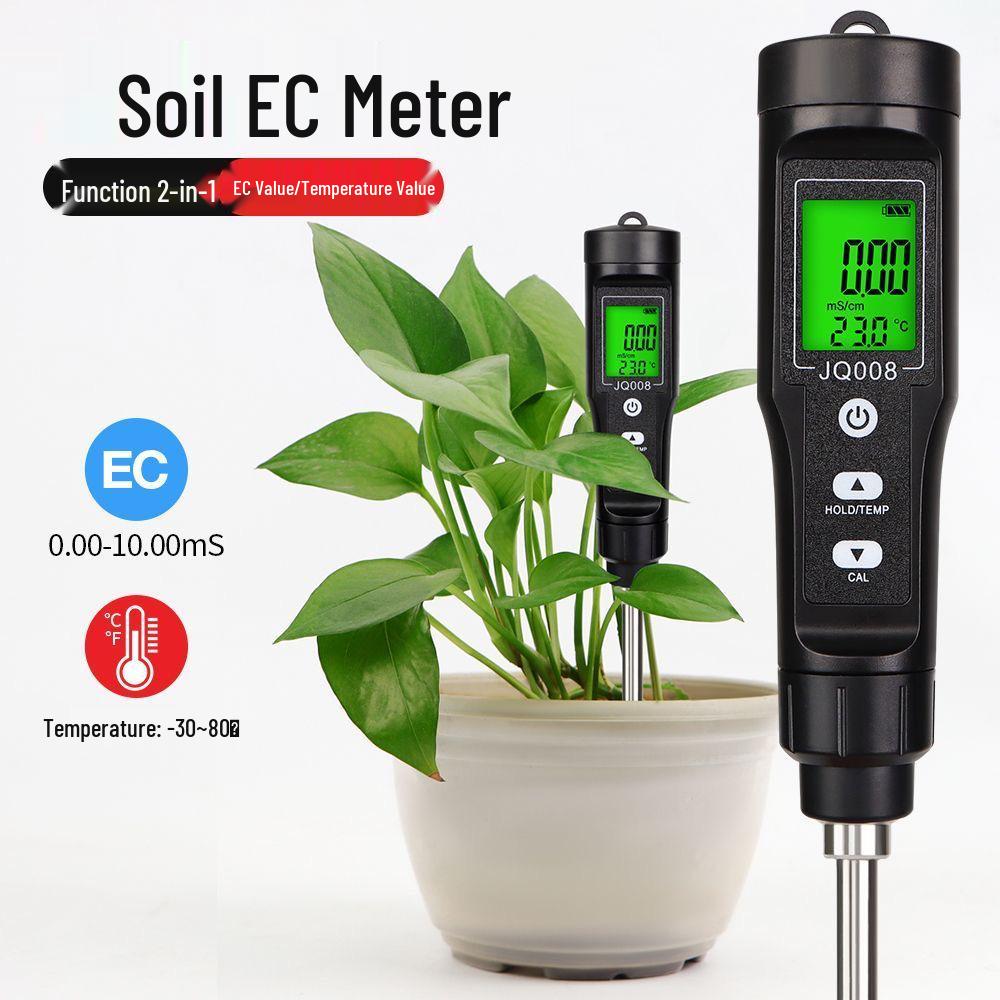 EC Value Soil Meter: Gardener’s Electrical Conductivity Tester for Soil and Orchard Planting Without Extension Cable
EC Value Soil Meter: Gardener’s Electrical Conductivity Tester for Soil and Orchard Planting Without Extension Cable