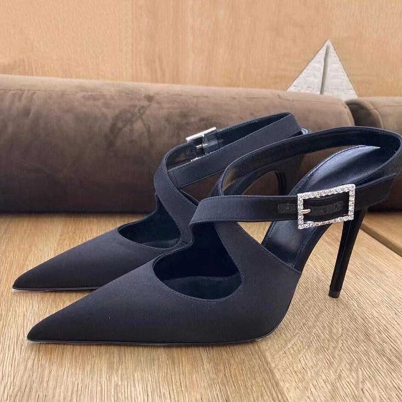 High Heel Sexy Sandals and Slippers for Women 2024 New Thin Heel Buckle with Pointed Headed Banquet Sandals
High Heel Sexy Sandals and Slippers for Women 2024 New Thin Heel Buckle with Pointed Headed Banquet Sandals