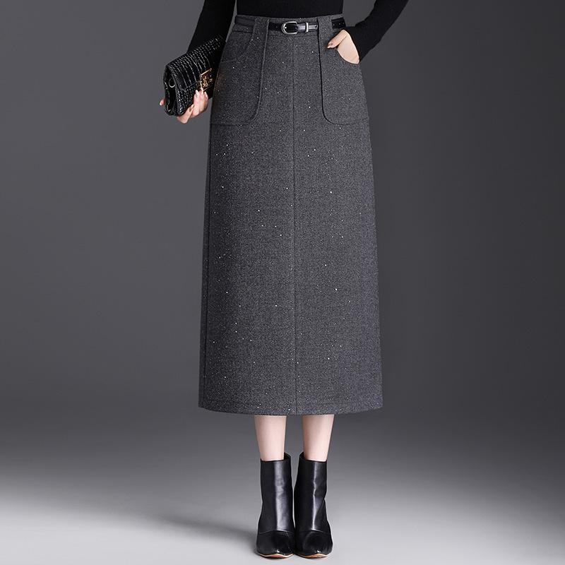Slim-Fit Sequin Wool Midi Skirt with Slit - Spring 2026 New Arrival 2X Large сірий колір
Slim-Fit Sequin Wool Midi Skirt with Slit - Spring 2026 New Arrival 2X Large сірий колір