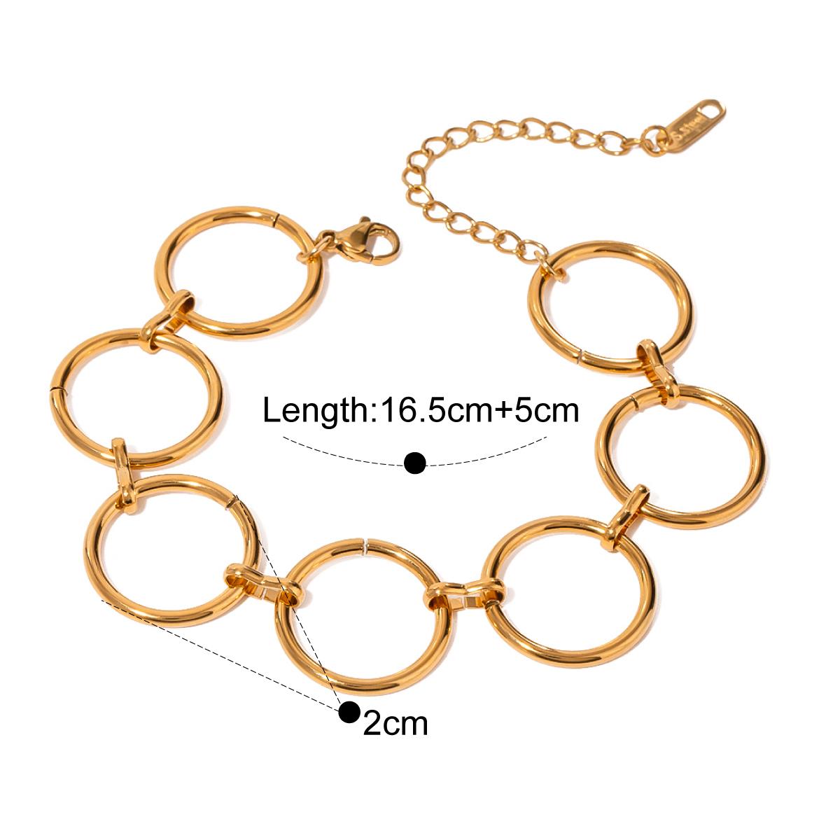Circle Circle Chain Bracelet Earring Set 18K PVD Plated Waterproof Exquisite Trendy Charm Jewelry Set 2024
Circle Circle Chain Bracelet Earring Set 18K PVD Plated Waterproof Exquisite Trendy Charm Jewelry Set 2024