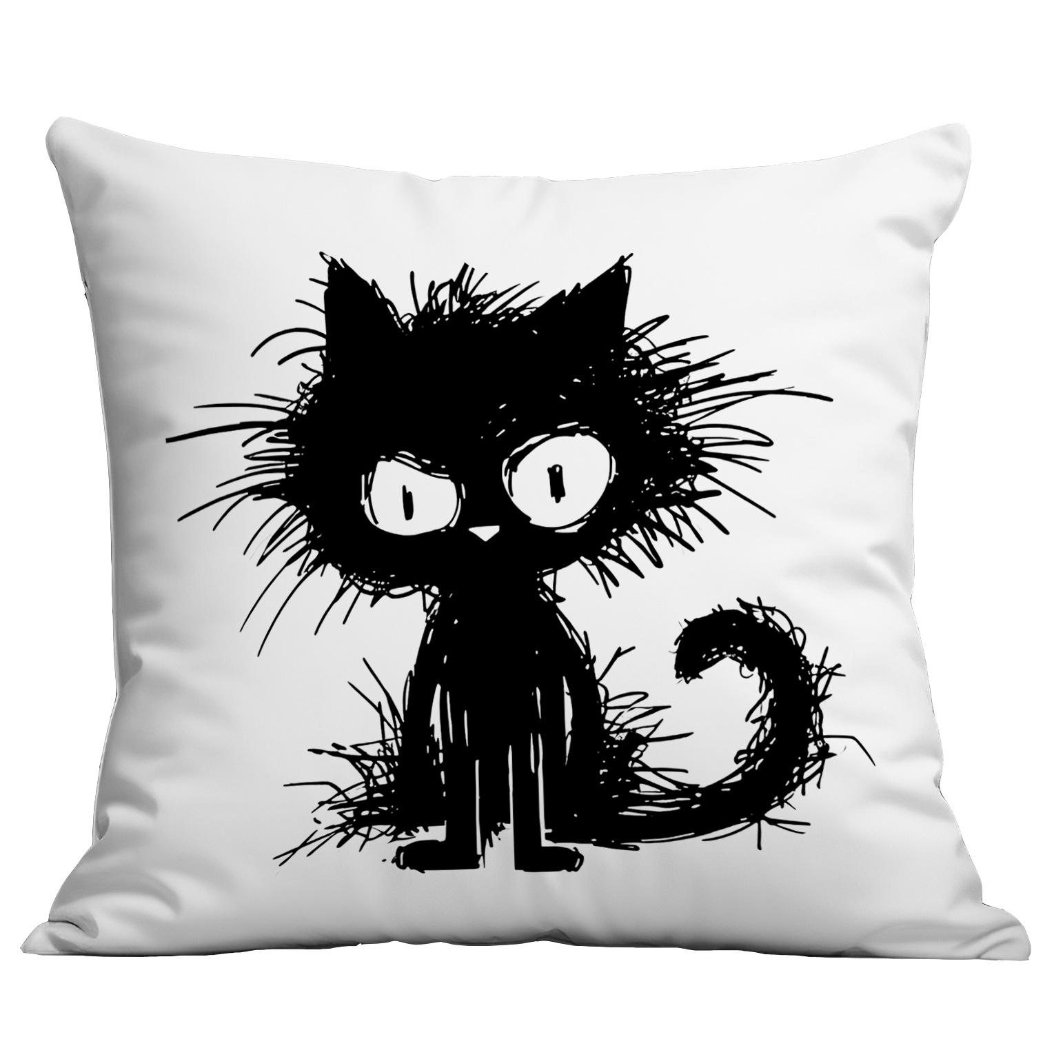 New Cartoon Lines Black Cat Simple Printed Pillow Cover Home Sofa Cushion Pillow Cover Premium Durable Quality 45 * 45Cm
New Cartoon Lines Black Cat Simple Printed Pillow Cover Home Sofa Cushion Pillow Cover Premium Durable Quality 45 * 45Cm