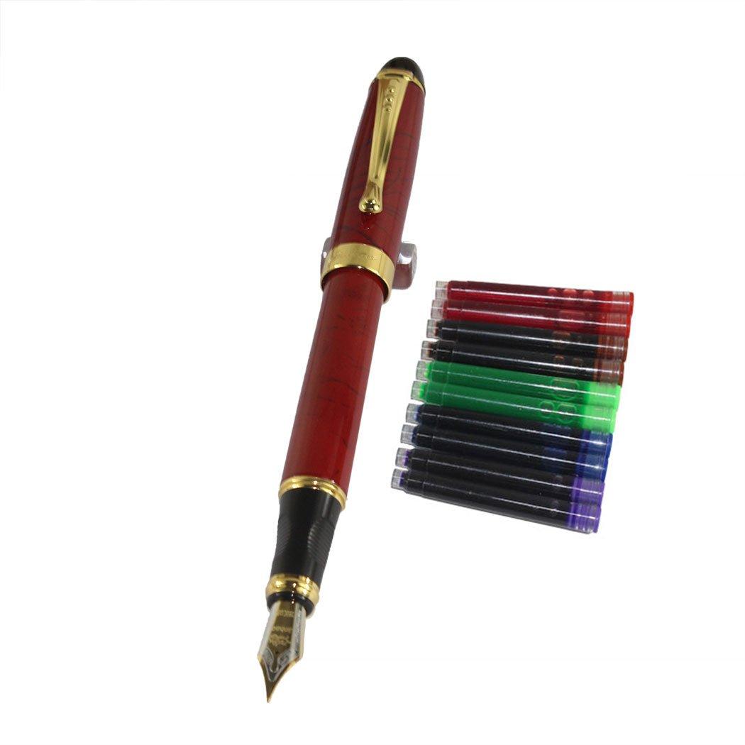 Gullor 450 Normal Nib Fountain Pen Black Line with 5 Colors Gullor Ink Cartridge
Gullor 450 Normal Nib Fountain Pen Black Line with 5 Colors Gullor Ink Cartridge