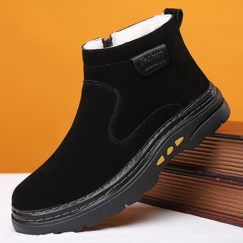 Зимние новые мужские хлопковые туфли анти-замшевая кожа утолщенные теплые повседневные модные ботинки с высоким верхом нескользящие сноубутсы 44
Зимние новые мужские хлопковые туфли анти-замшевая кожа утолщенные теплые повседневные модные ботинки с высоким верхом нескользящие сноубутсы 44
