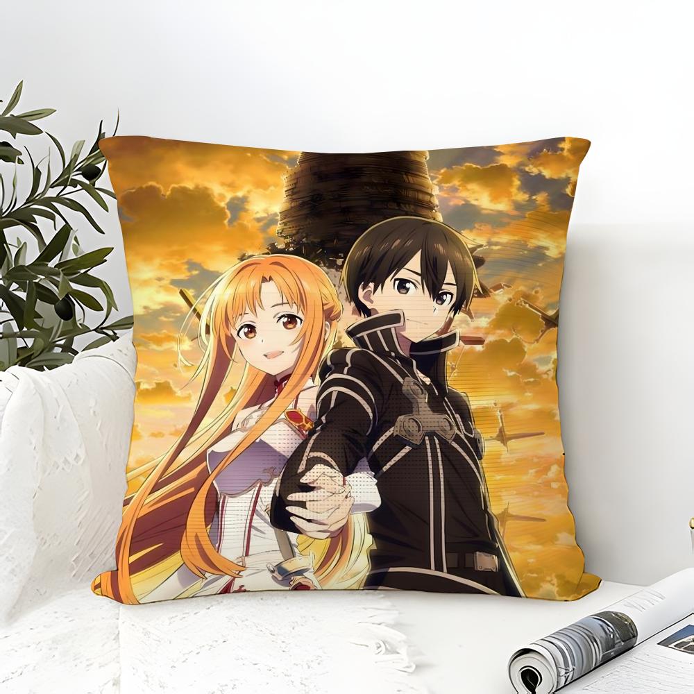 SSword Art OOnline SAO Pillow Case Cotton Linen Fabric Square Zipper Pillowcase Home Decorative Living Room 30X30cm
SSword Art OOnline SAO Pillow Case Cotton Linen Fabric Square Zipper Pillowcase Home Decorative Living Room 30X30cm