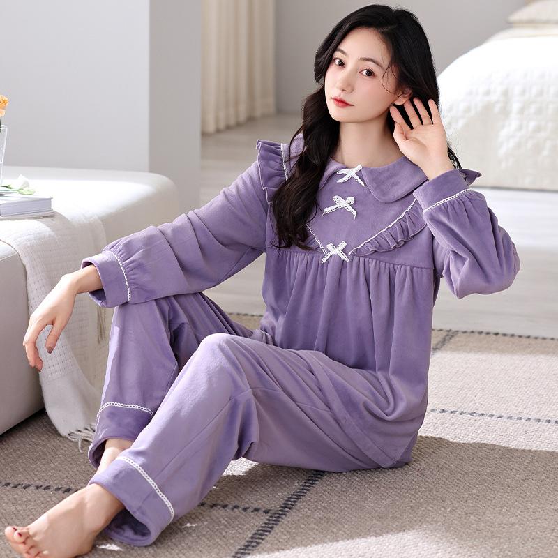 Осенне-зимняя пижама женская 2024 утолщенный флис островной флис домашняя одежда весенне-осенний коралловый флис большой размер теплый костюм 2XL
Осенне-зимняя пижама женская 2024 утолщенный флис островной флис домашняя одежда весенне-осенний коралловый флис большой размер теплый костюм 2XL