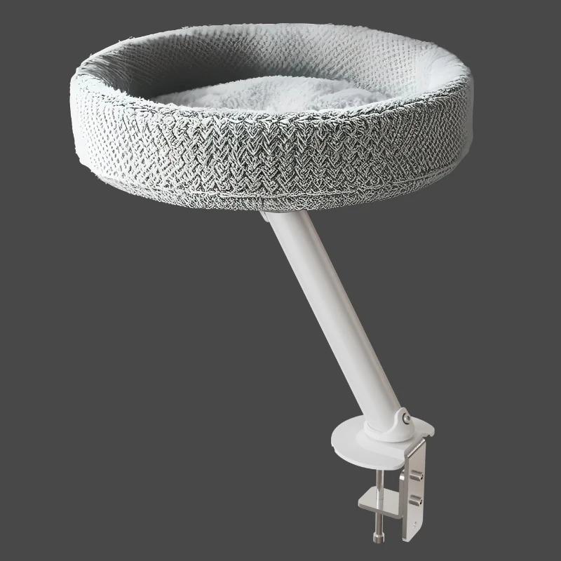 Desktop Hanging Cats Bed Elevated Office Desk Suspended Cat Nest Round Indoor Comfortable Soft Cat Nest Hammock Pet Supplies білий
Desktop Hanging Cats Bed Elevated Office Desk Suspended Cat Nest Round Indoor Comfortable Soft Cat Nest Hammock Pet Supplies білий