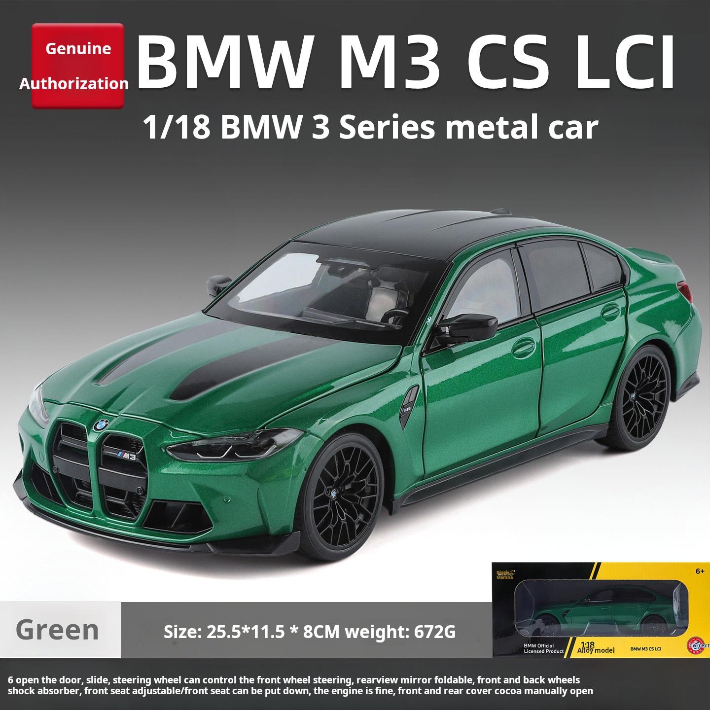 1:18 Модель Автомобіля BMW M3 Вишукана Симуляція Сплав Литий Модель Високопродуктивне Купе Автомобіль Колекційна Прикраса Світло та Звук зелений
1:18 Модель Автомобіля BMW M3 Вишукана Симуляція Сплав Литий Модель Високопродуктивне Купе Автомобіль Колекційна Прикраса Світло та Звук зелений