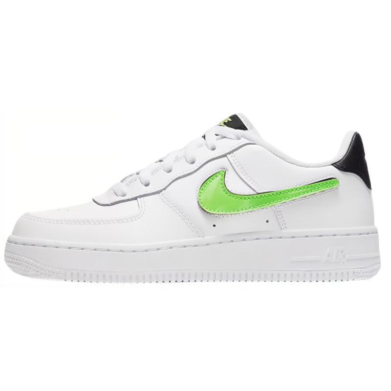 Nike Air Force 1 Low Removable Swoosh White Green Strike GS Sneakers AR7446-100 36
Nike Air Force 1 Low Removable Swoosh White Green Strike GS Sneakers AR7446-100 36