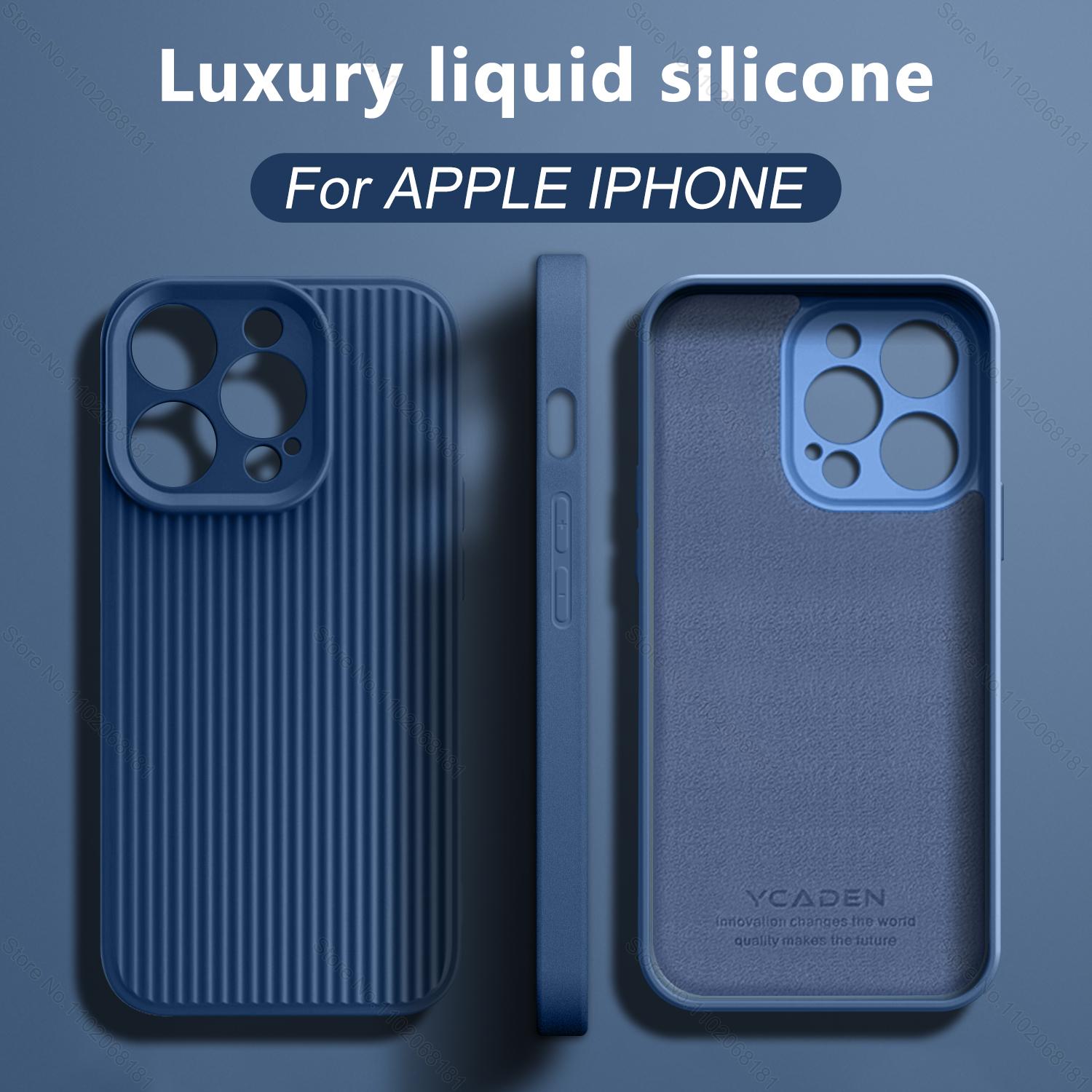 Роскошный матовый гофрированный жидкий силиконовый чехол для iPhone 15 14 13 12 Pro Max, чехол для iPhone 14 15, противоударный чехол в полоску For iPhone 15 ProMax
Роскошный матовый гофрированный жидкий силиконовый чехол для iPhone 15 14 13 12 Pro Max, чехол для iPhone 14 15, противоударный чехол в полоску For iPhone 15 ProMax
