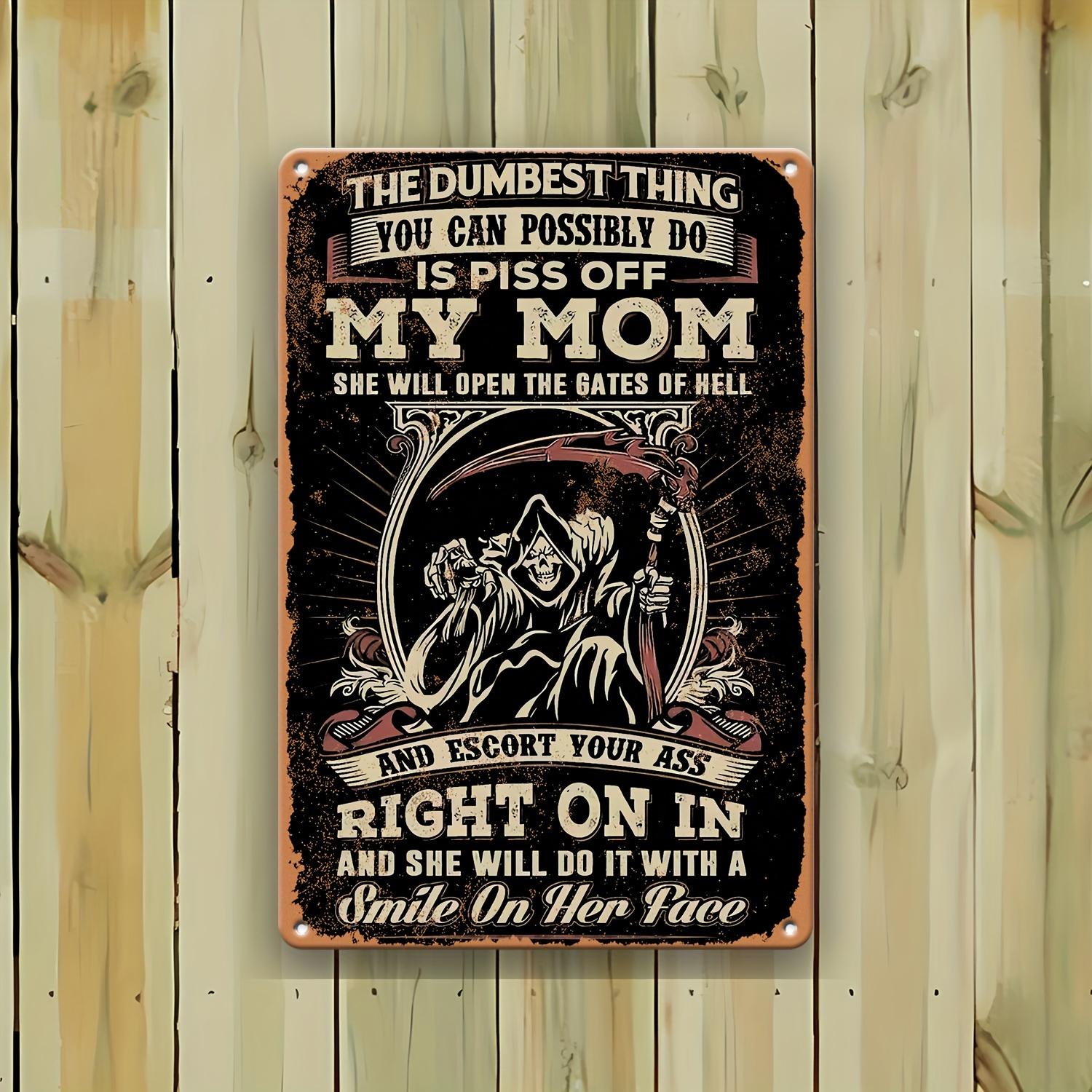 Humorous Retro Metal Sign Dumbest Thing You Can Do with Funny Quote and Skull Illustration Easy to Clean Iron Material Pl 20x30cm(7.8x11.8inch)
Humorous Retro Metal Sign Dumbest Thing You Can Do with Funny Quote and Skull Illustration Easy to Clean Iron Material Pl 20x30cm(7.8x11.8inch)
