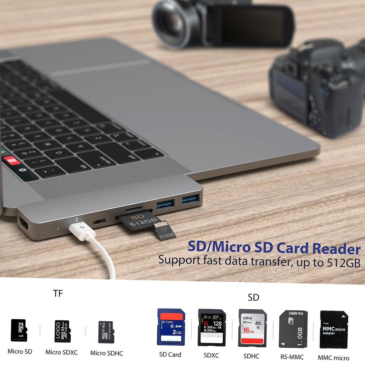 dodocool USB-C Hub из алюминиевого сплава 7-в-1 Многопортовый концентратор
dodocool USB-C Hub из алюминиевого сплава 7-в-1 Многопортовый концентратор