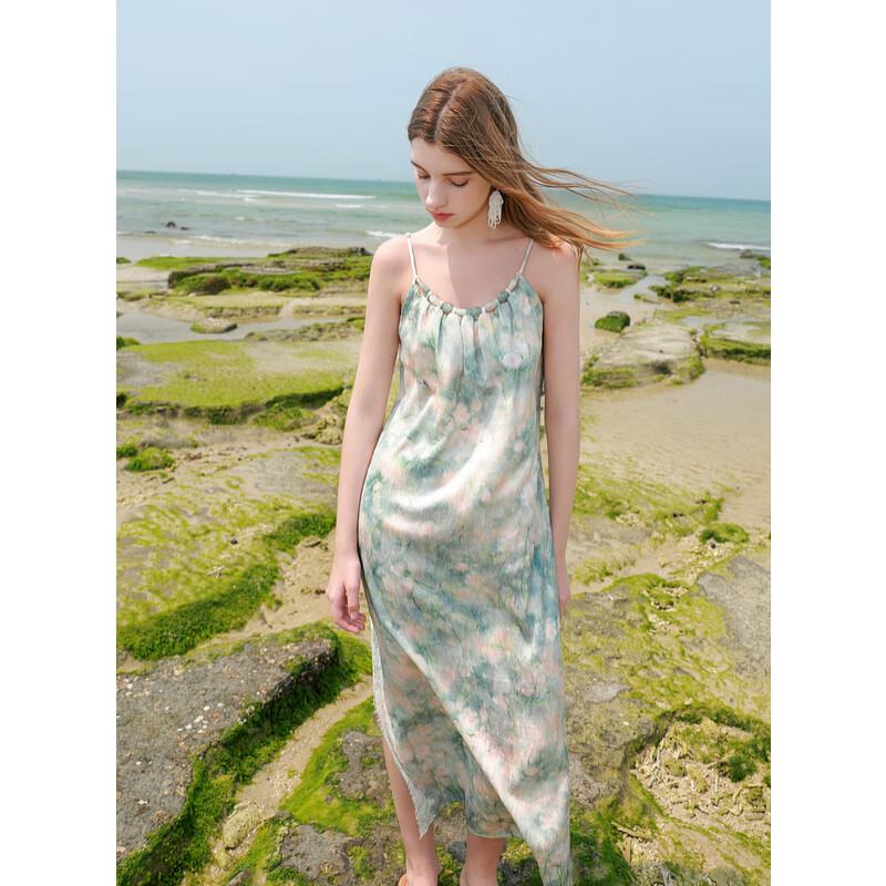 Sancai Summer Beaded Strap Oil Painting Print Maxi Dress S (155/80A)
Sancai Summer Beaded Strap Oil Painting Print Maxi Dress S (155/80A)