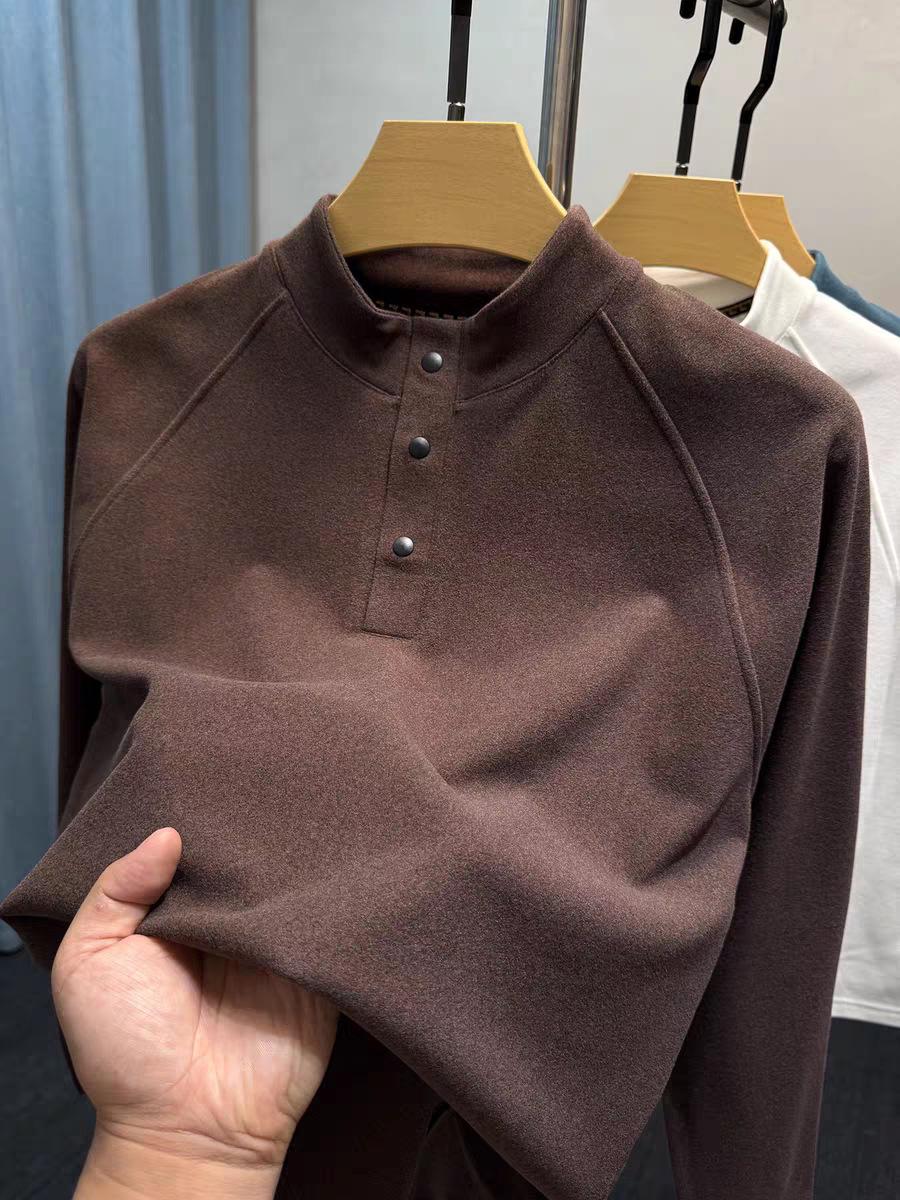 Men s Velvet Collar Henry Long Sleeve Base Layer Shirt - Warm Brushed Solid Casual Autumn/Winter Inner Wear Large (L-170)
Men s Velvet Collar Henry Long Sleeve Base Layer Shirt - Warm Brushed Solid Casual Autumn/Winter Inner Wear Large (L-170)