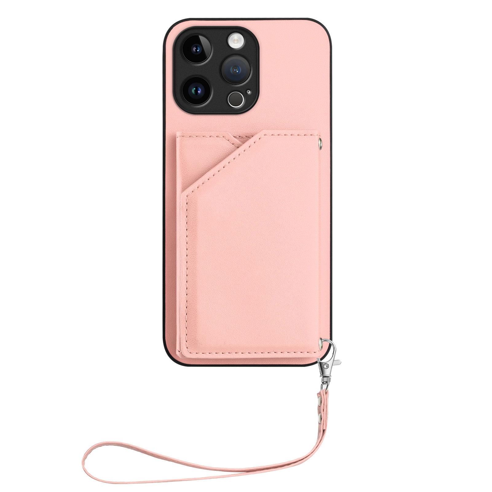 For iPhone 15 Pro Max Case Card Holder Kickstand Skin-Touch Phone Cover with Wrist Strap Light Purple
For iPhone 15 Pro Max Case Card Holder Kickstand Skin-Touch Phone Cover with Wrist Strap Light Purple