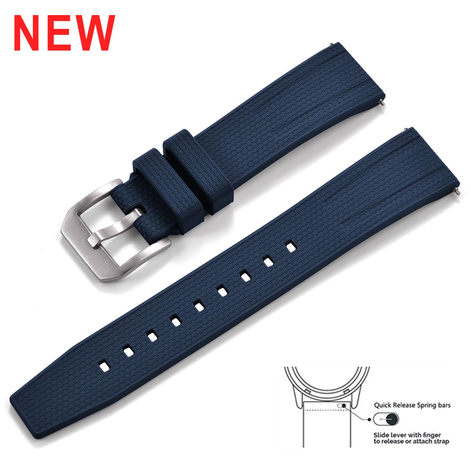 20mm 22mm Premium FKM Fluororubber Dive Watch Strap Military Grade For Seiko Oris Citizen Quick Release Anti Slip 20mm синий
20mm 22mm Premium FKM Fluororubber Dive Watch Strap Military Grade For Seiko Oris Citizen Quick Release Anti Slip 20mm синий
